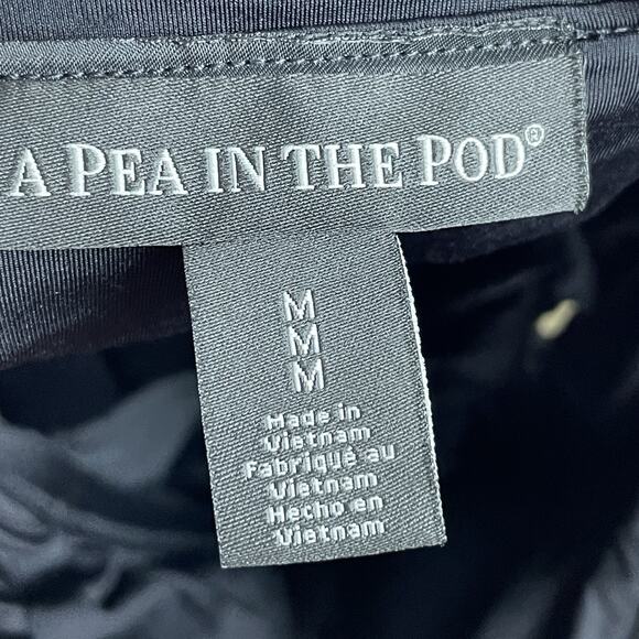 A Pea In The Pod Black Halter One Piece Swimsuit M Cutout Beach Resortwear - Picture 8 of 8